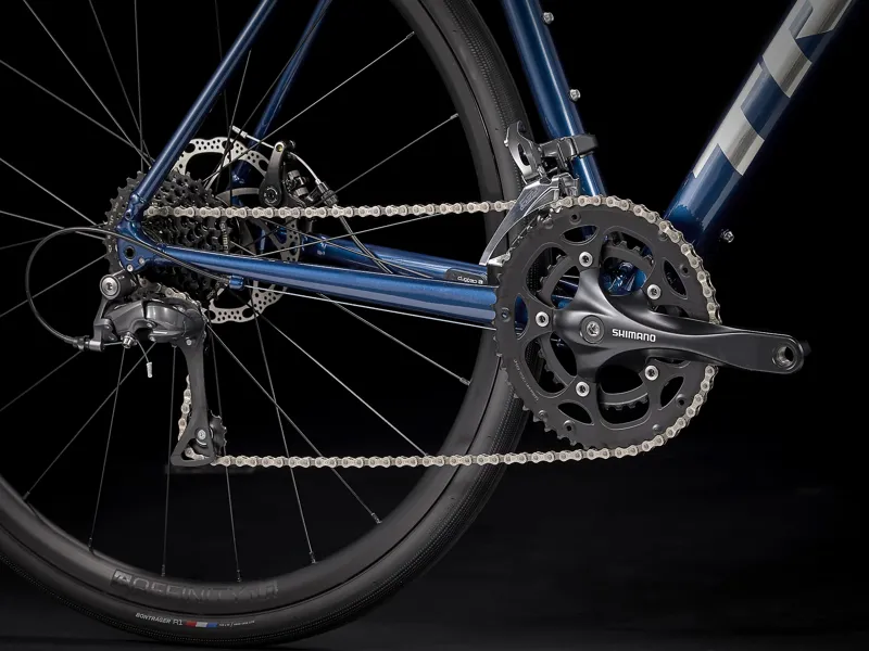 TREK Domane AL 2 Disc Road Bike in Mulsanne Blue and Trek Black